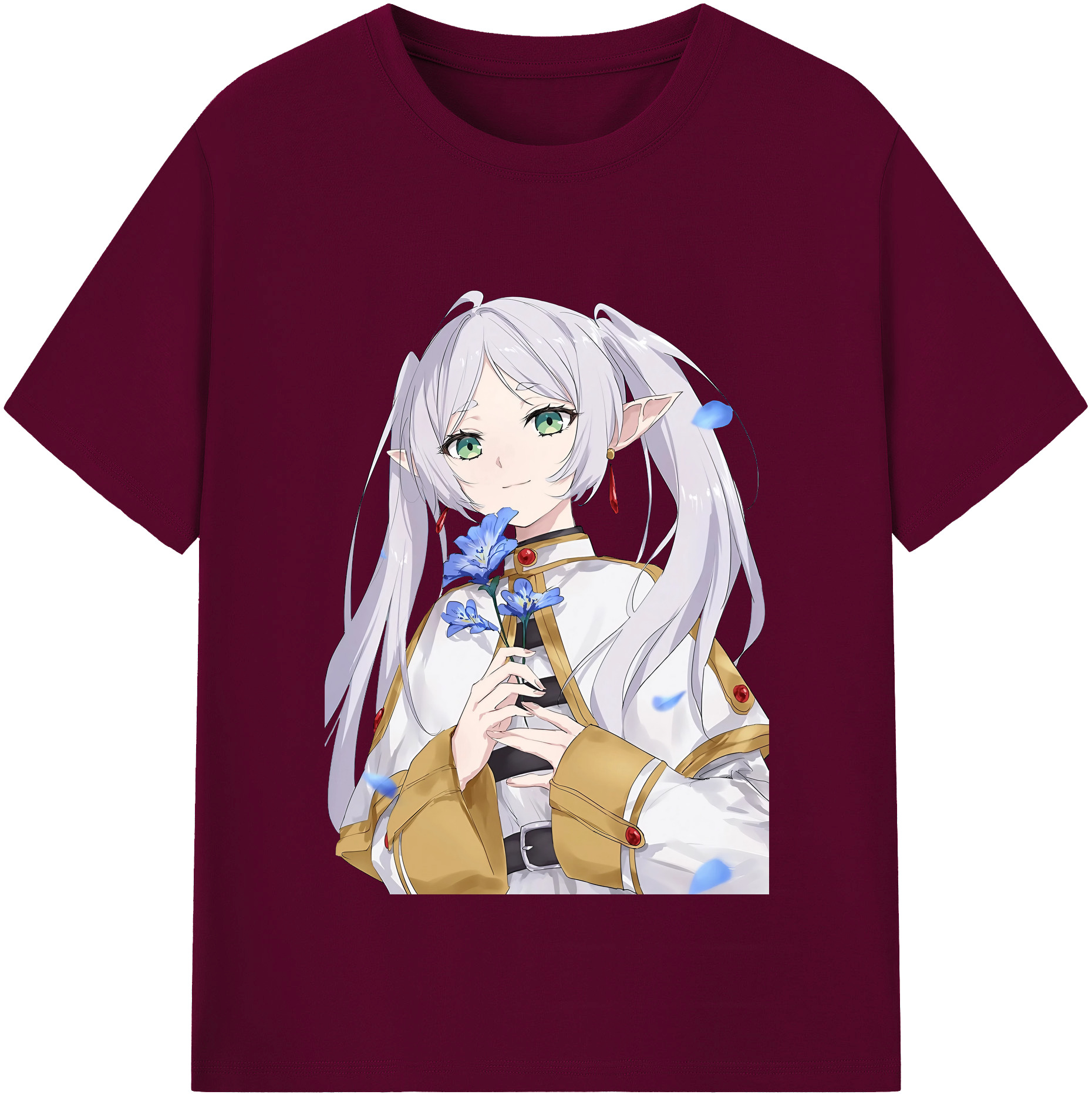 （画像用） 葬送のフリーレン Frieren レディースカジュアルプリントTシャツ（綿100％）